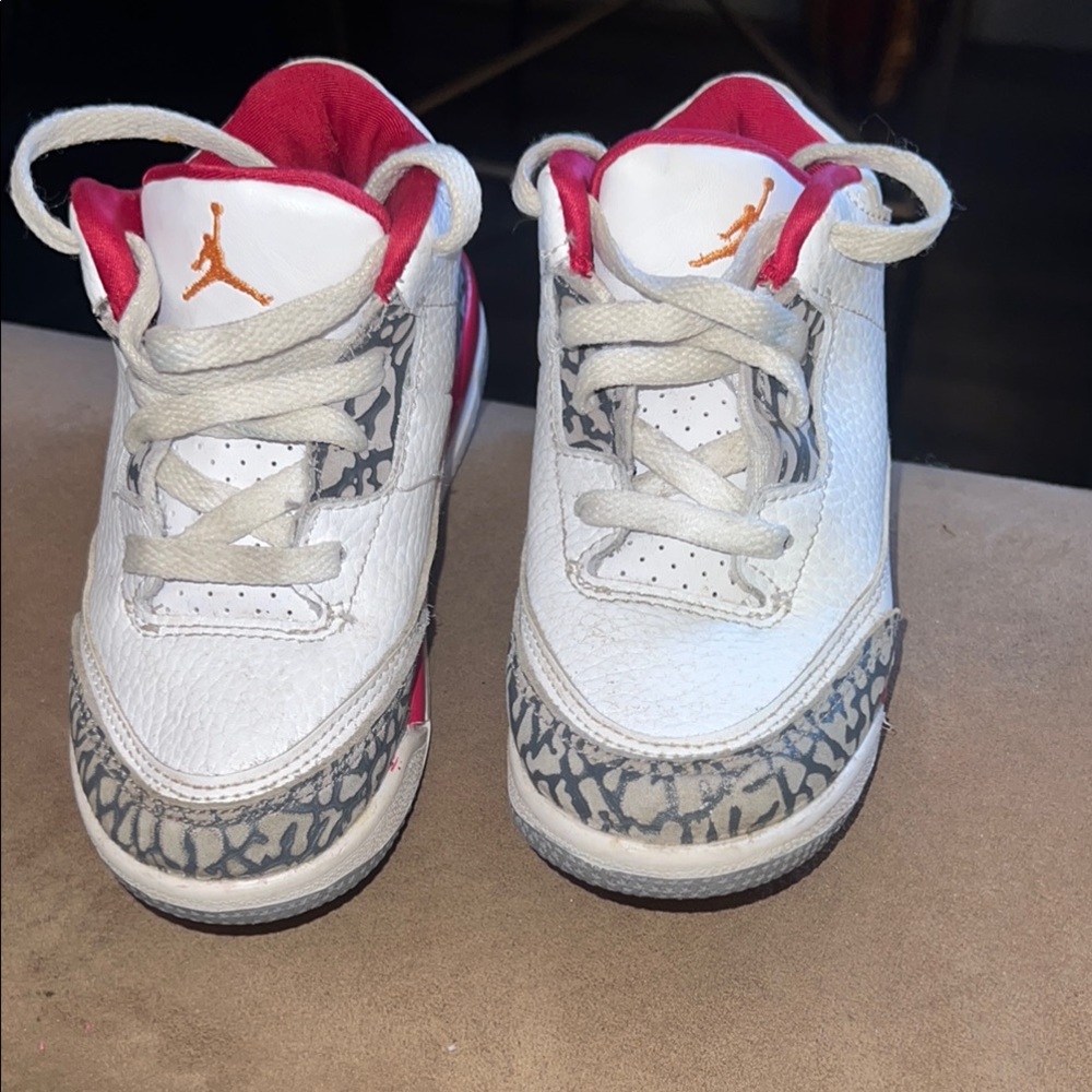 Kids Jordan Sneakers - White and Pink